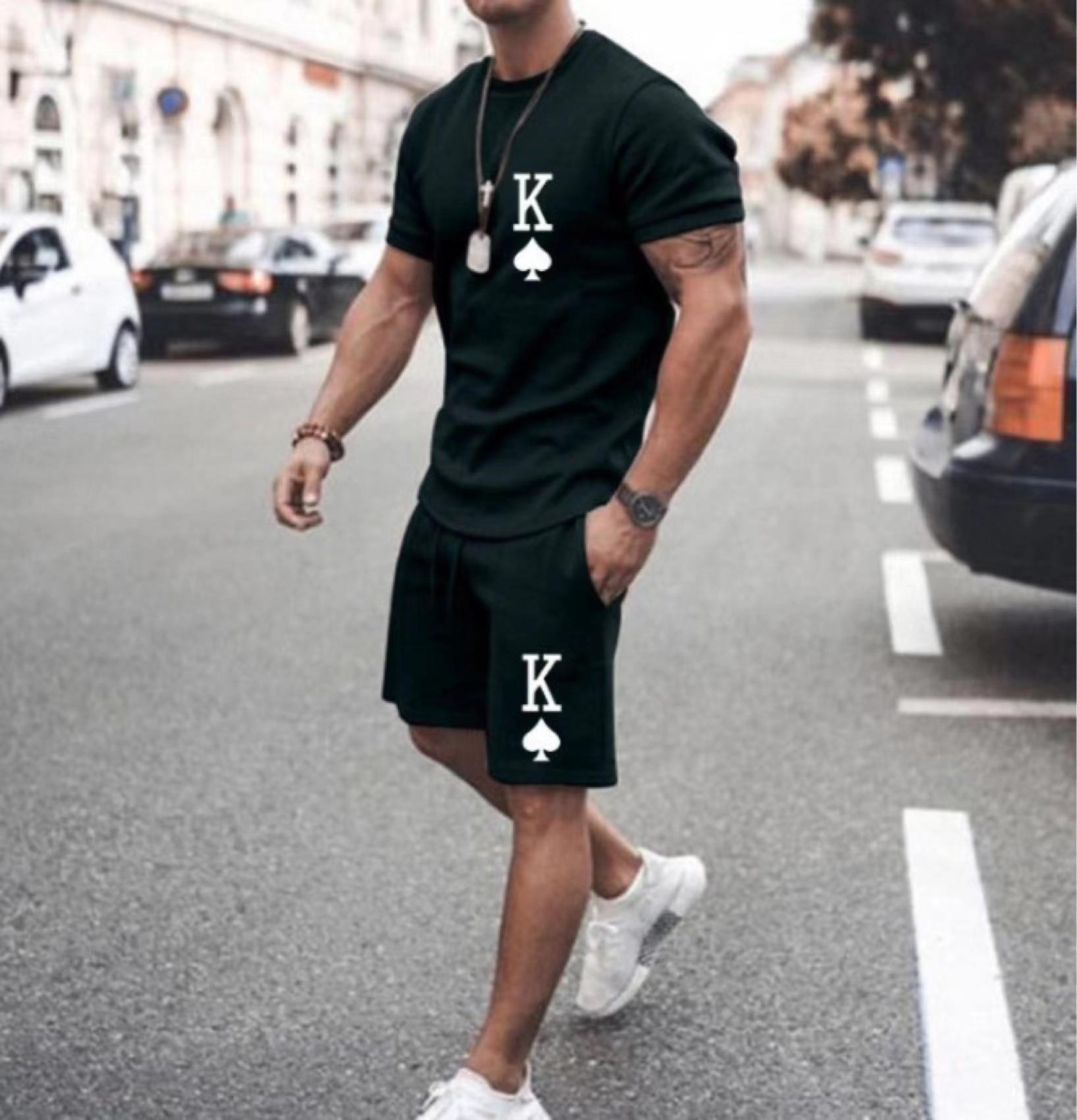 Scientific Physics Formula T-shirt Set 3D Printed Short Sleeve Shorts Set Loose - Picture 16 of 20