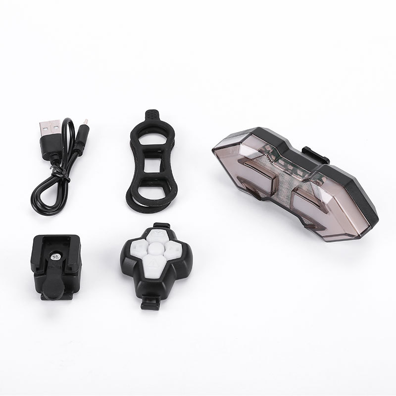 Wireless Remote Control Steering Light Tail Light USB Charging Waterproof Night Riding Cool Riding