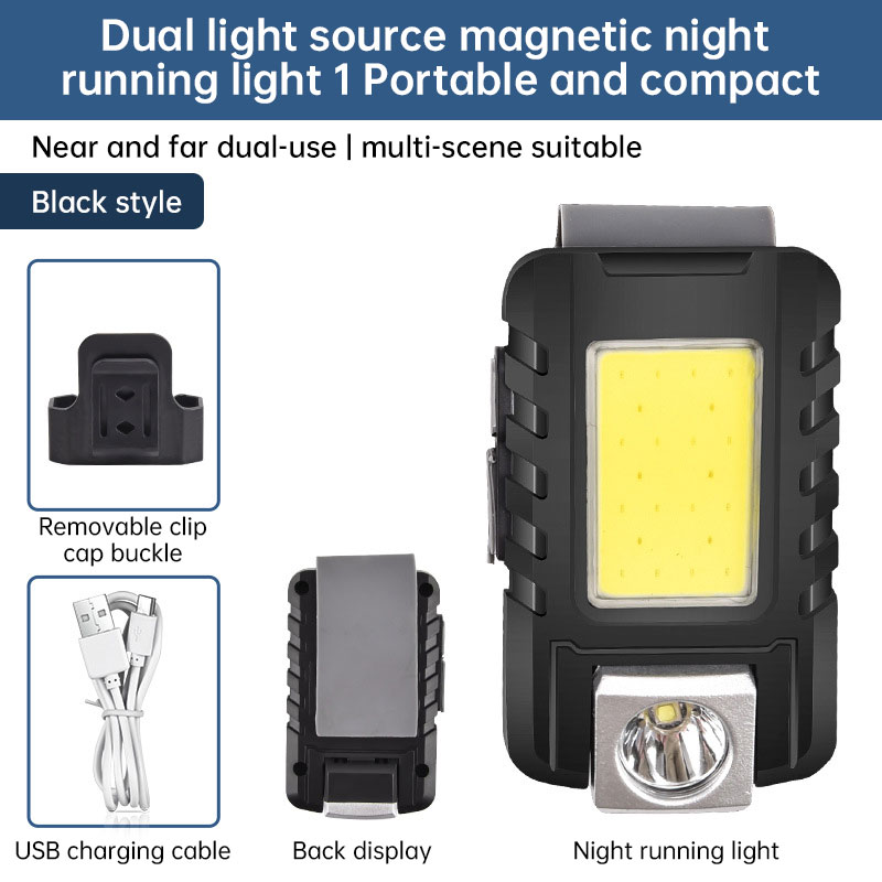 Outdoor Sports Night Running Safety Warning Light Field Floodlight Magnetic Suction Illumination