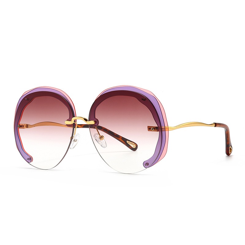 Pink and plum gradient lenses with translucent layered frames