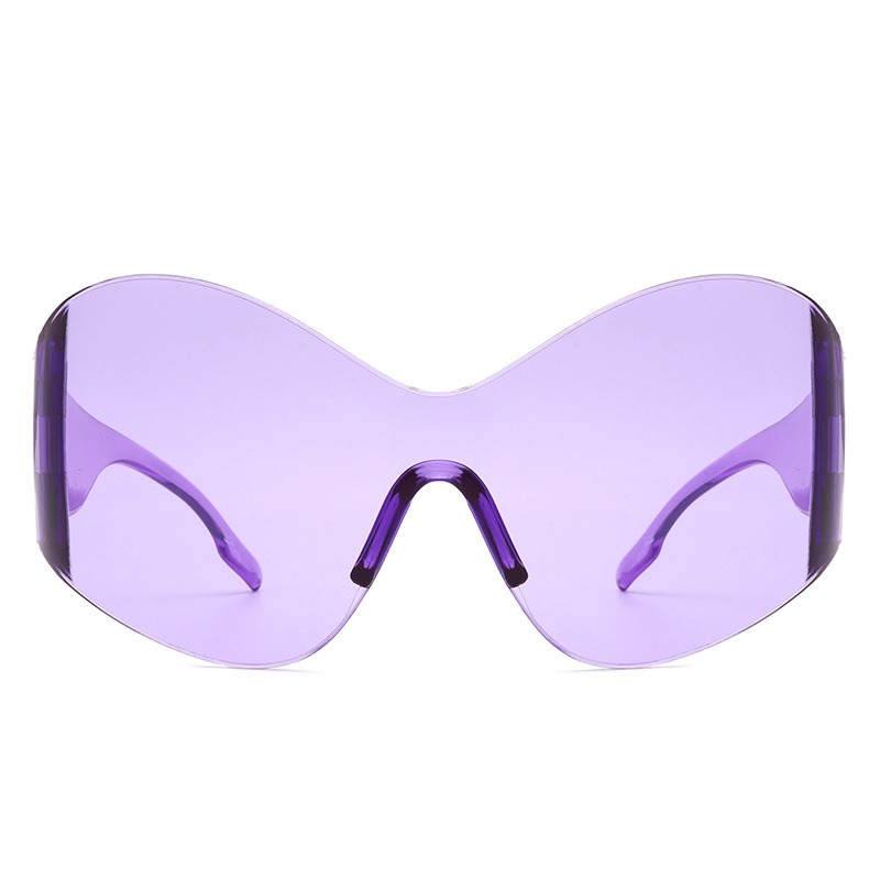 Lavender shield lens showing broad front coverage