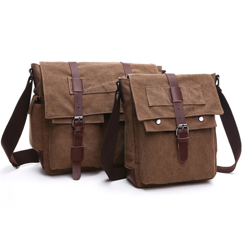 Men Business Messenger Bags For Men Shoulder Bag vintage Canvas Crossbody Pack Retro Casual Office