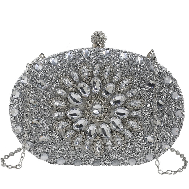 Sunflower Diamond Embedding Dinner Bag Paired with Dress Evening Bag Women's Handbag