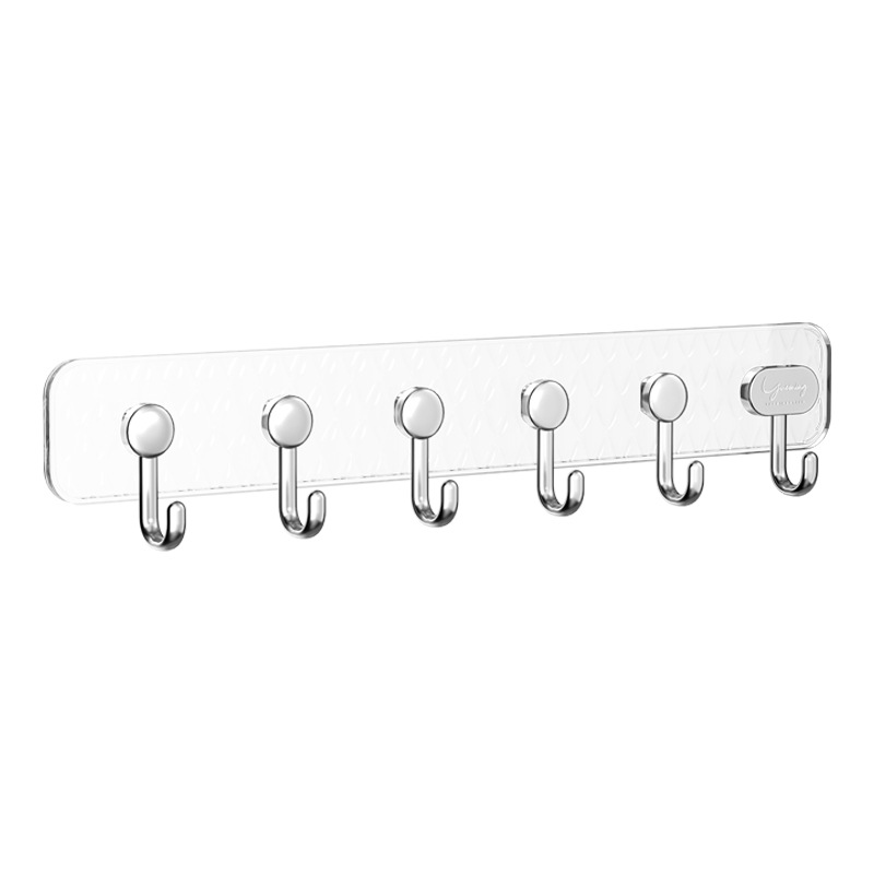 Coupled hook no marks on the hook behind the entrance door strong adhesive hook clothes towel rack dormitory bathroom hook