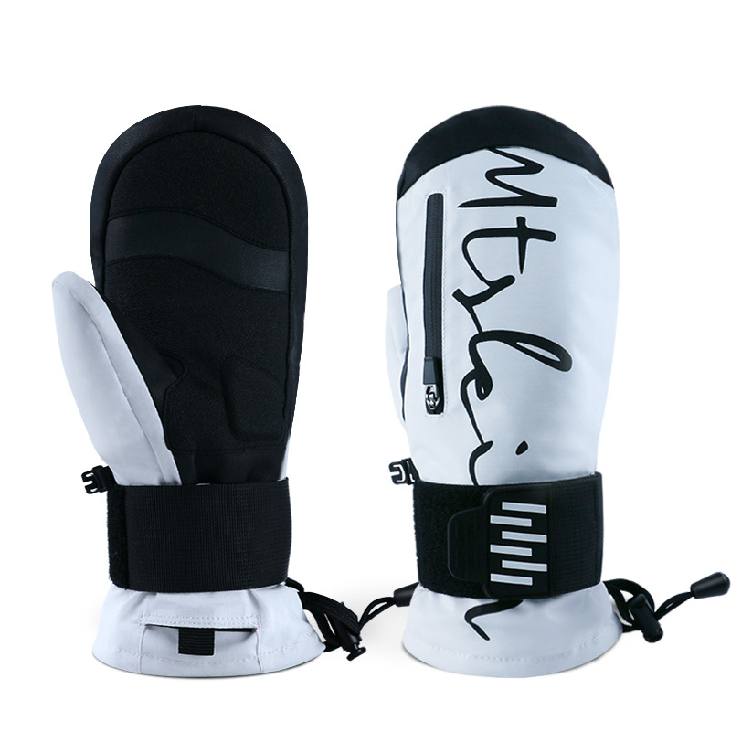 Snow season built-in wrist ski gloves men and women veneer to keep warm and shock absorption touch