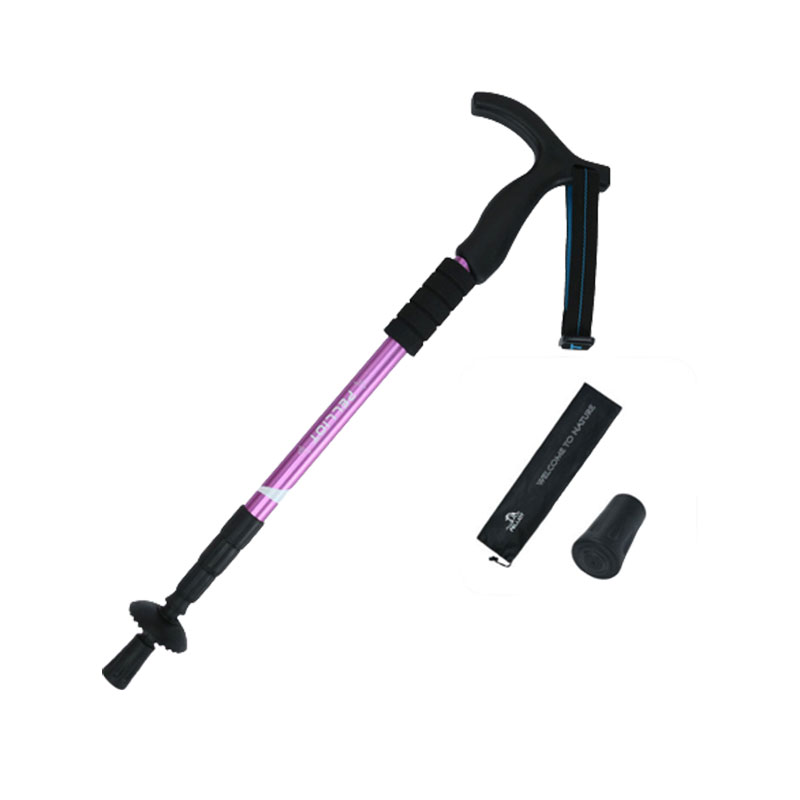 Outdoor telescopic climbing stick aluminum alloy crutches portable walking stick portable climbing