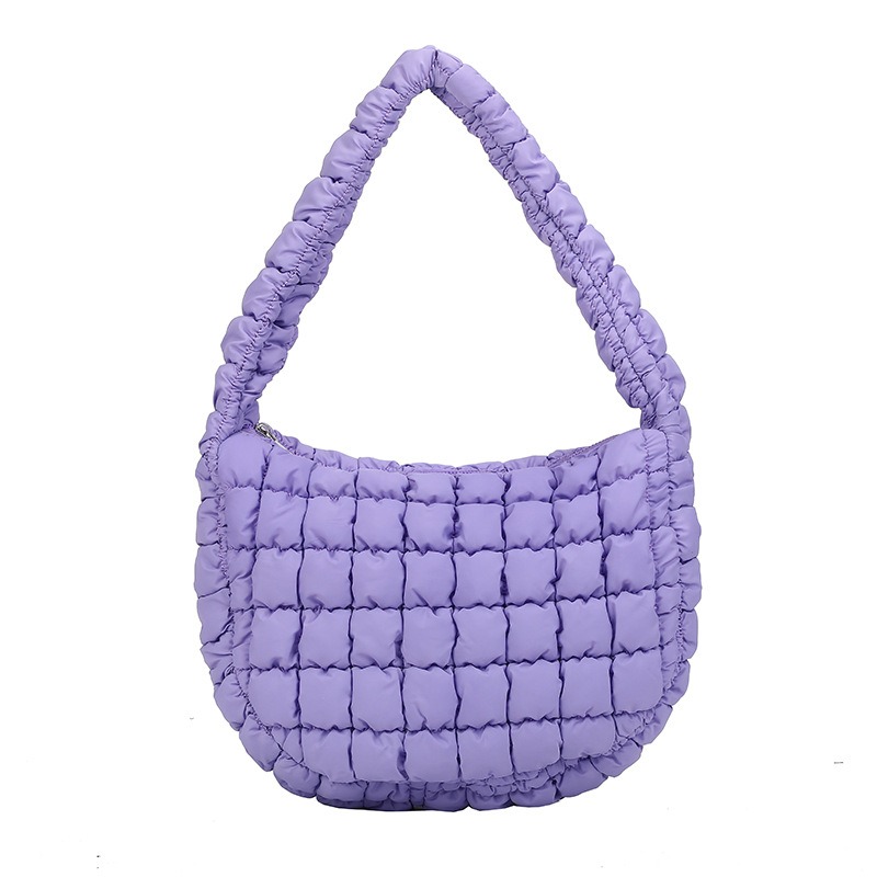 Fold Bubble Cloud Bag Fashion Versatile One Shoulder Handheld Large Capacity Down Cotton Underarm