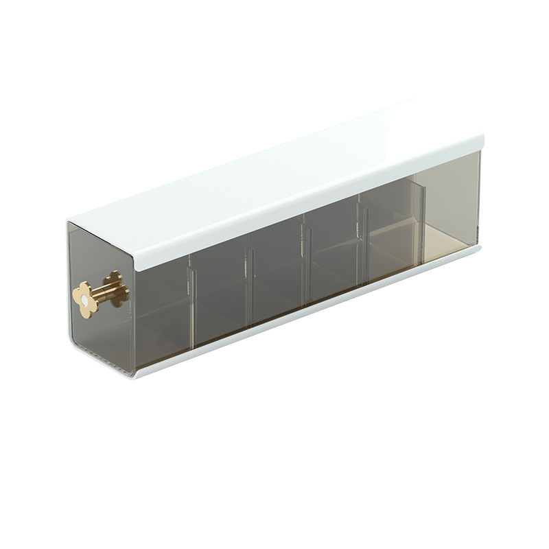Home Storage Box Wall Mounted Household Wardrobe Side Drawer Type Divider Packing Finishing Shelf