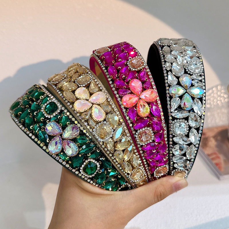 Sparkling headband ready beside vintage styling pieces