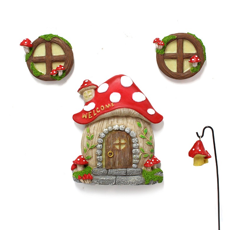 Glow Mushroom Room Hanging Resin