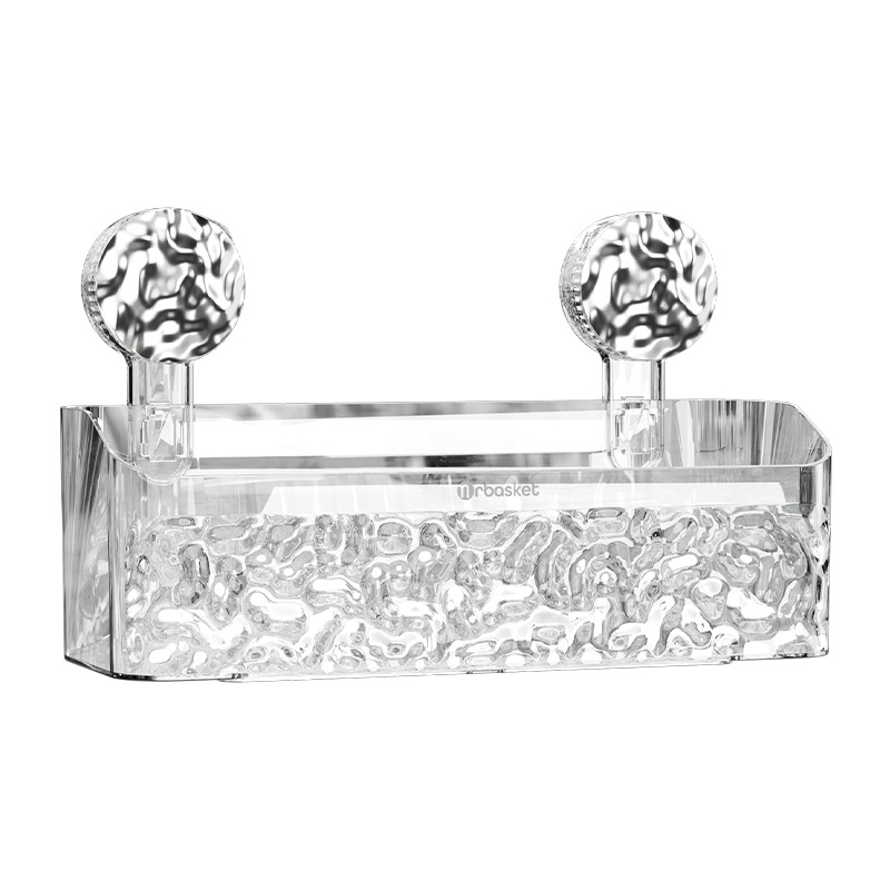 Suction tray rack bathroom shelf no punch bathroom wash table hanging basket wall hanging wall receiving rack