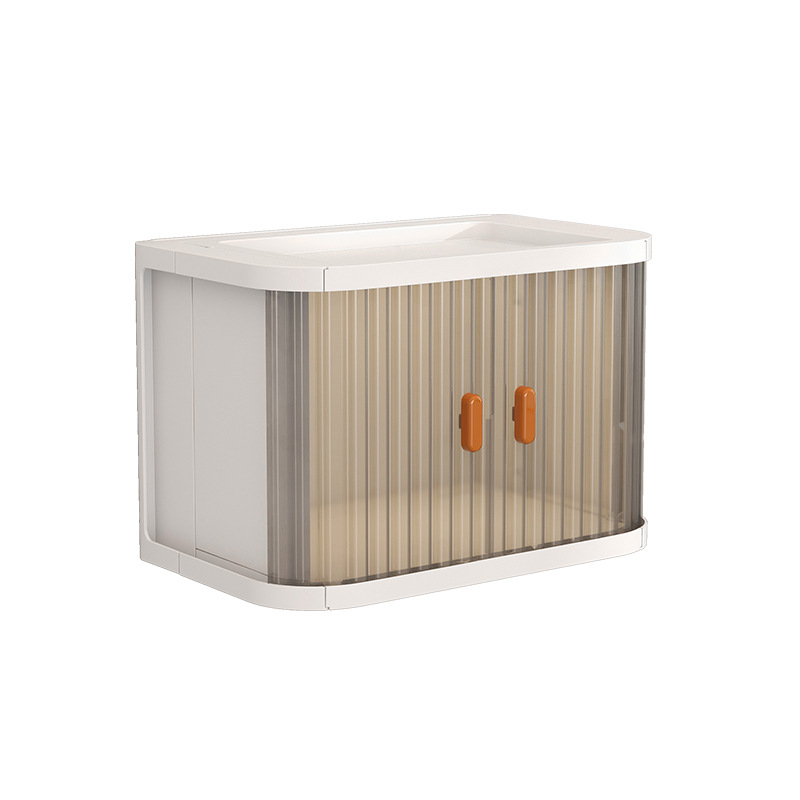 Desktop can be superimposed finishing box debris tissue foldable desktop creative storage box