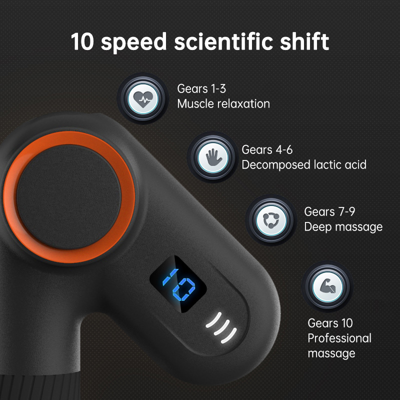 Digital LED display showing speed level and battery indicator
