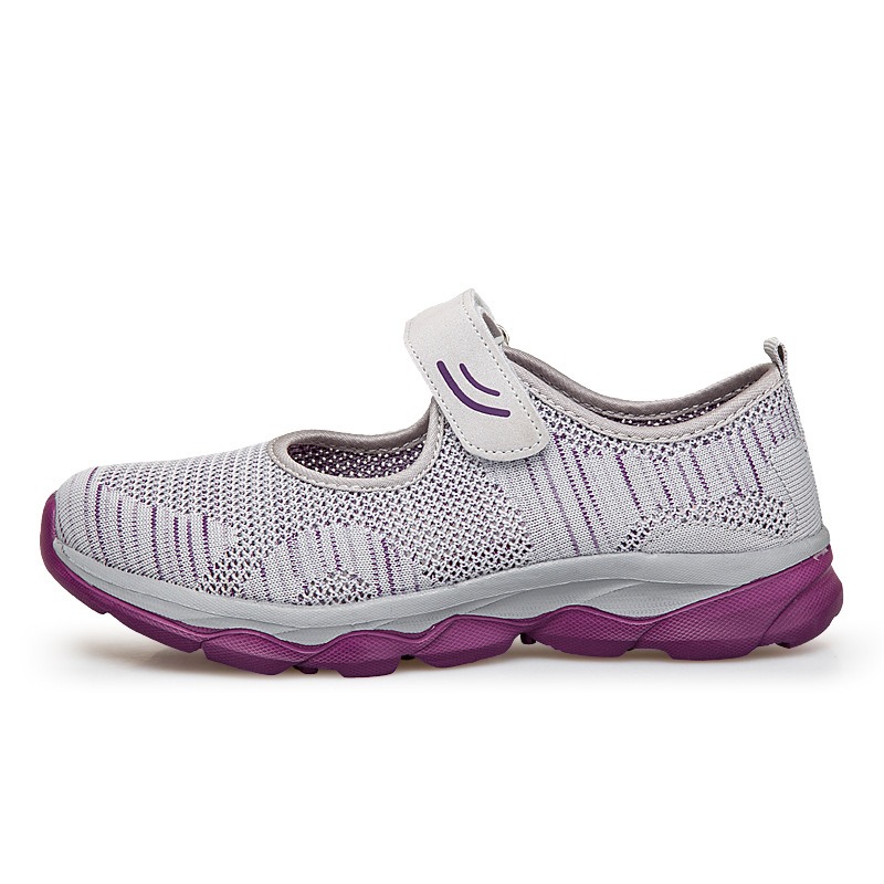 Summer sandals for the elderly walking shoes women's net shoes image 6