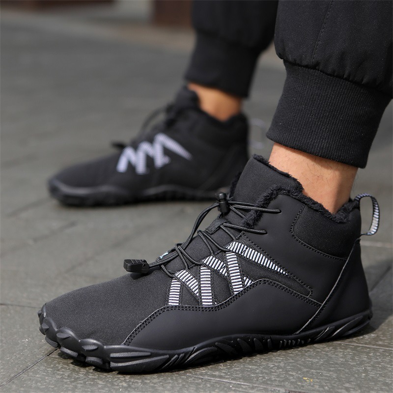 High top snow boots, cross-border outdoor hiking, camping, and mountaineering shoes, skiing, anti slip, plush, and warm oversized cotton shoes image 5