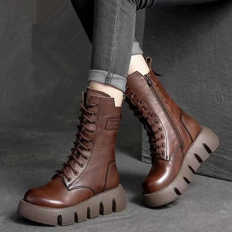 Doc Martens boots with thick cotton mid-calf boots platform snow boots image 3