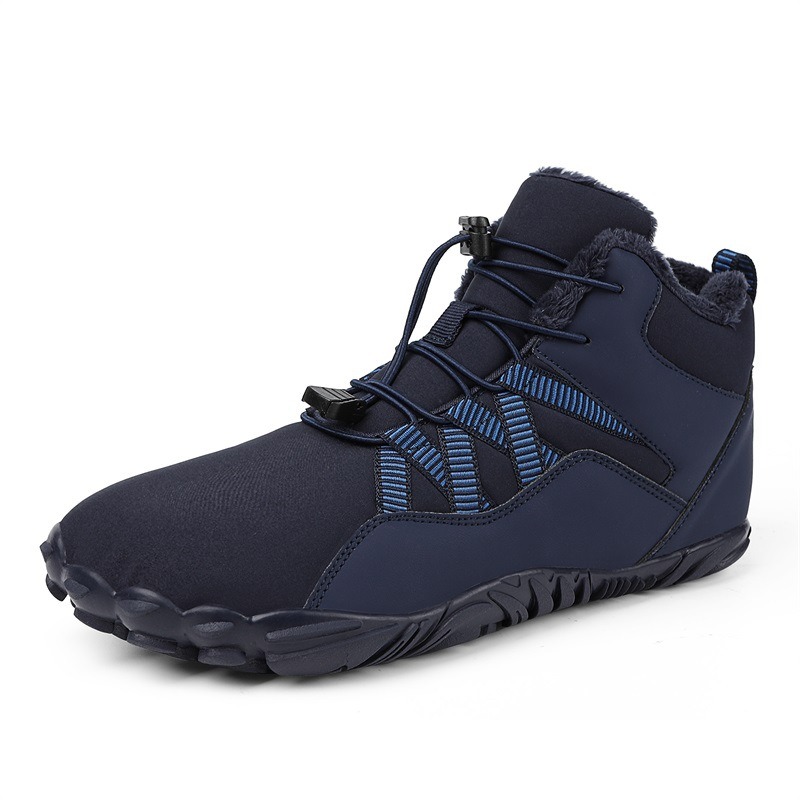 High top snow boots, cross-border outdoor hiking, camping, and mountaineering shoes, skiing, anti slip, plush, and warm oversized cotton shoes image 4