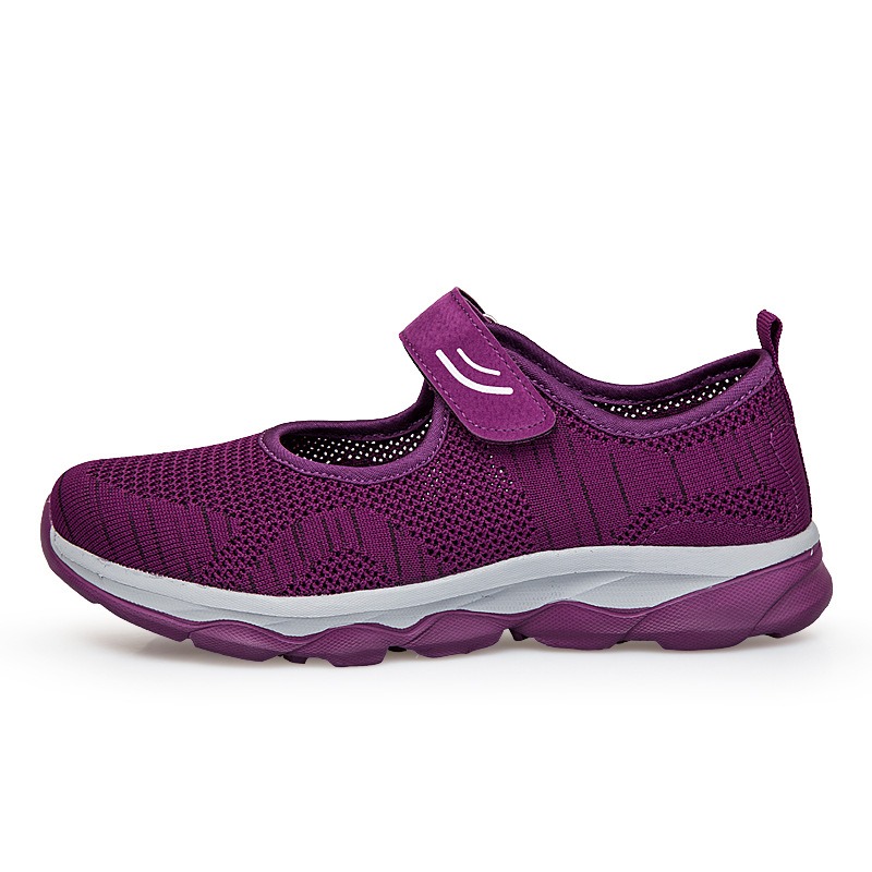 Summer sandals for the elderly walking shoes women's net shoes image 3