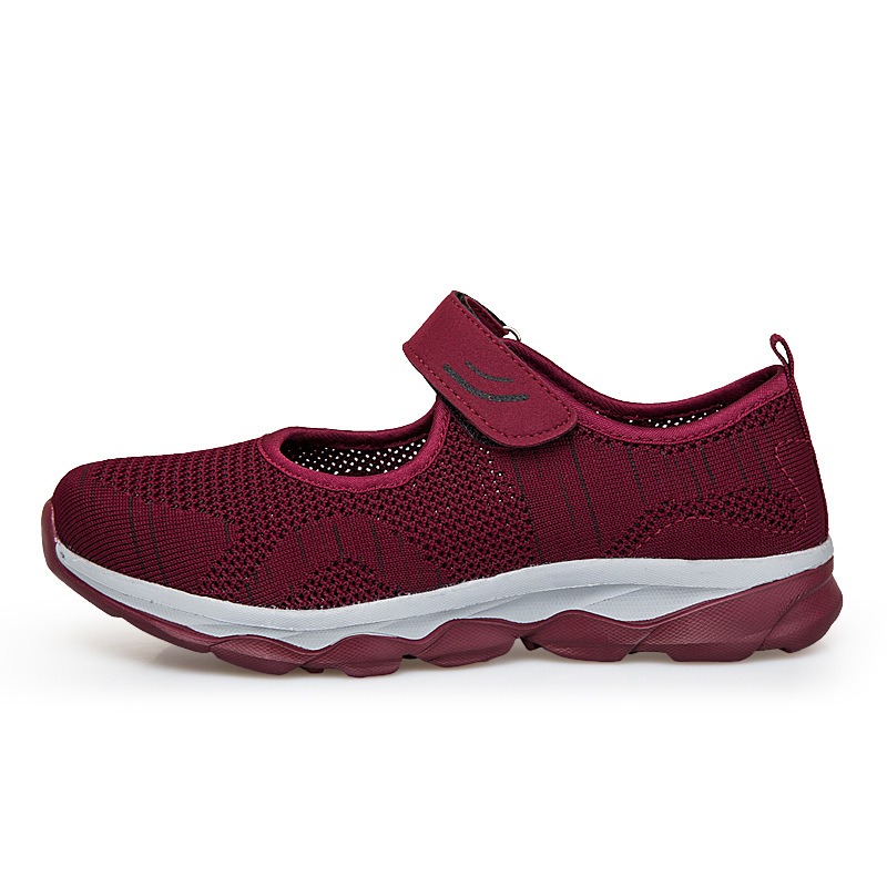 Summer sandals for the elderly walking shoes women's net shoes image 4