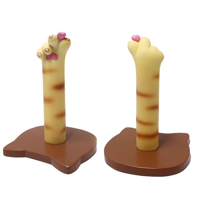 Cat claw tissue holder ornament home paper tube storage rack