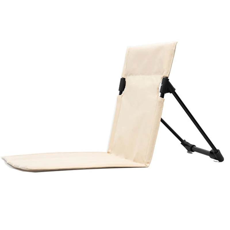 Foldable Camping Chair Outdoor Garden Park Single Lazy Chair Backrest Cushion Picnic Camping Folding