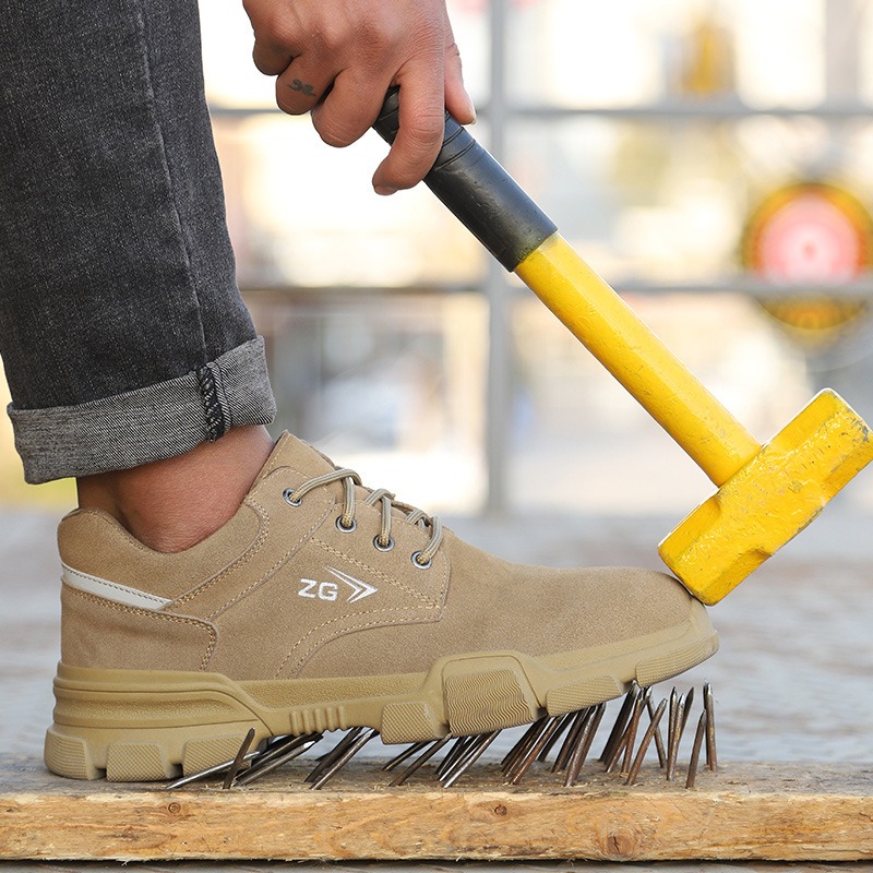 Summer labor protection shoes anti-smash anti-puncture wear protection safety shoes steel baotou soft sole image 7