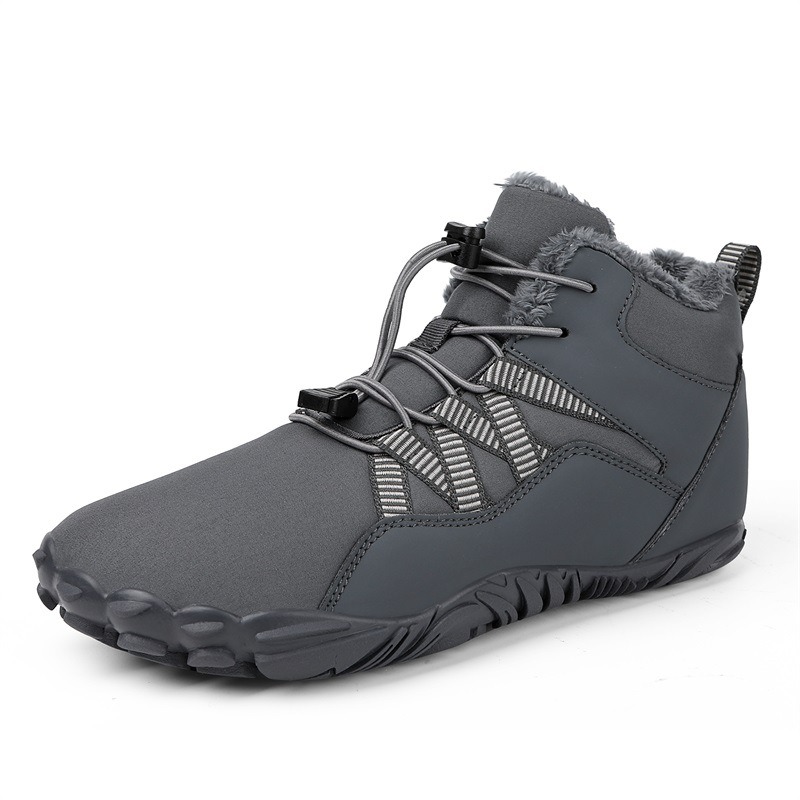 High top snow boots, cross-border outdoor hiking, camping, and mountaineering shoes, skiing, anti slip, plush, and warm oversized cotton shoes