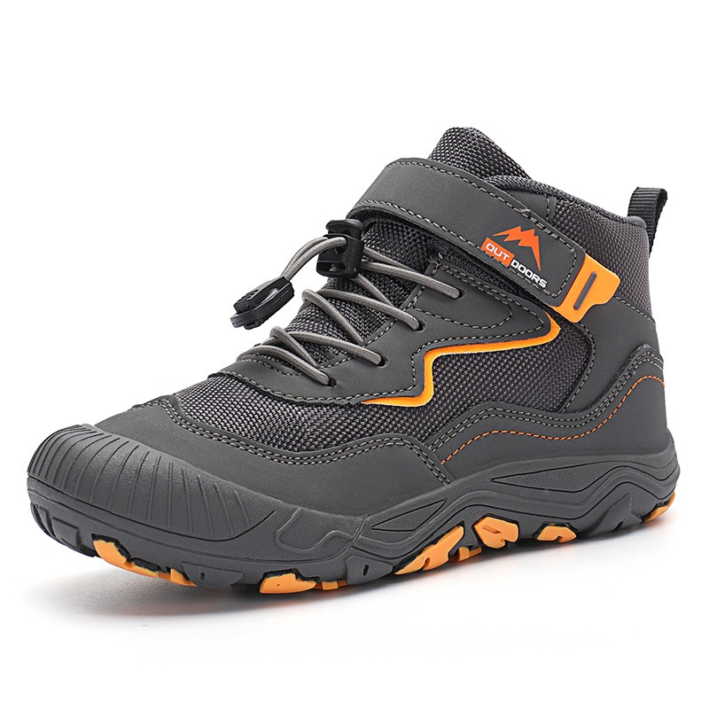 Autumn and Spring New Leisure Fashion Trend Versatile Mid Top Outdoor Children's Mesh Shoes Casual