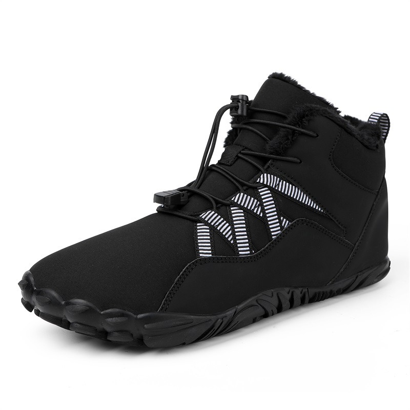 High top snow boots, cross-border outdoor hiking, camping, and mountaineering shoes, skiing, anti slip, plush, and warm oversized cotton shoes