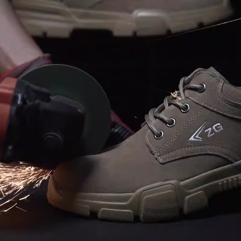 Summer labor protection shoes anti-smash anti-puncture wear protection safety shoes steel baotou soft sole image 9