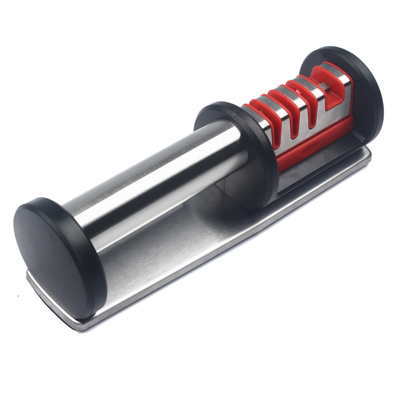 Multi functional handheld knife sharpener for household use fast 4-stage tungste