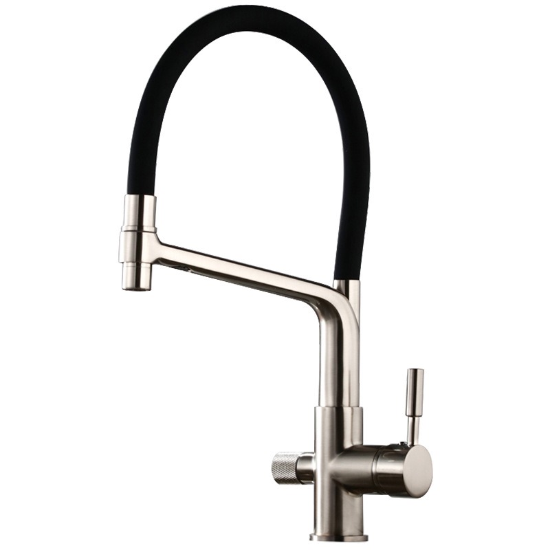 All copper three in one water purifier faucet, household kitchen vegetable washing basin, universal