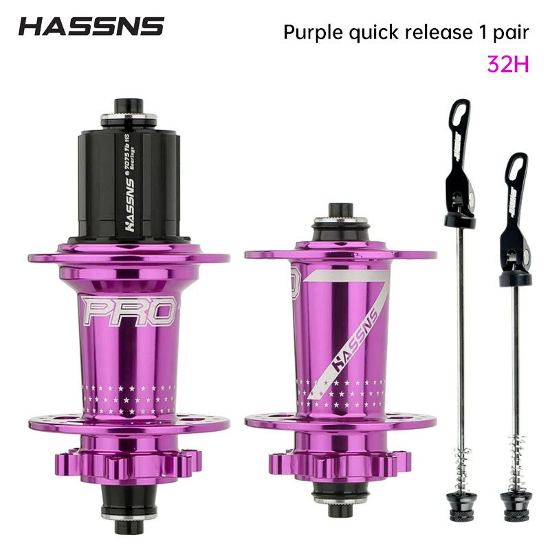 HASSNS PRO7 MTB Hub 32 Holes Bearing Bike Freehub Rear Hub Quick Release 32H Four Palin 7 8 9 10 11