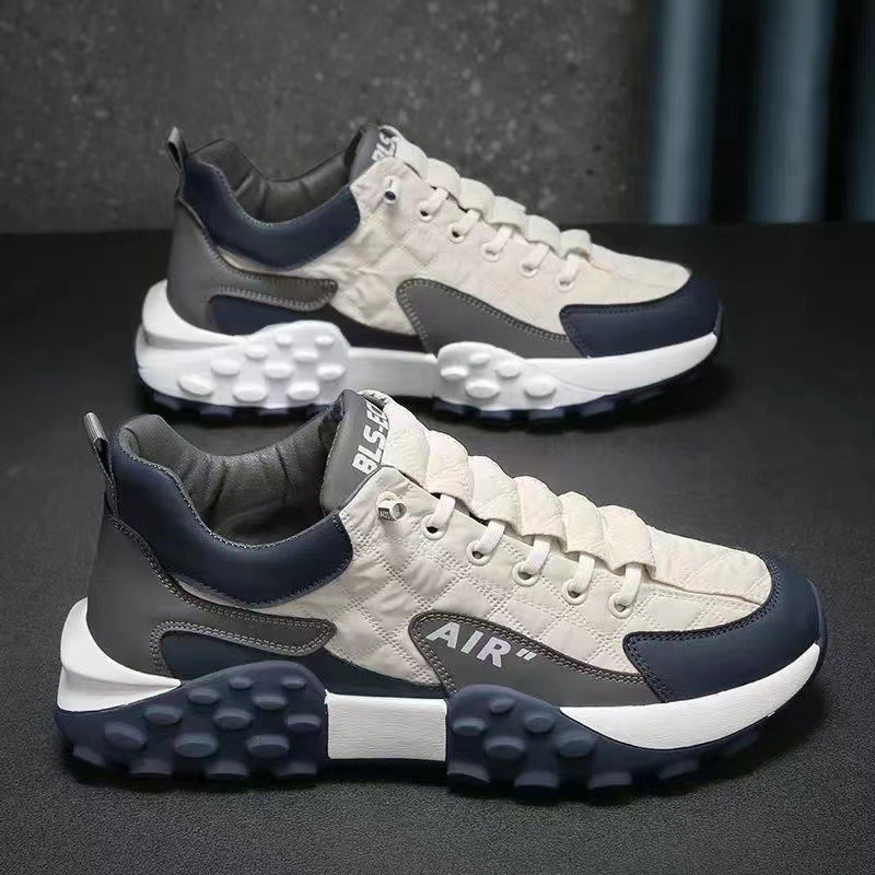 Spring Dad Shoes Breathable Casual Trendy Shoes Men's Sports Student Thick Sole Running Shoes