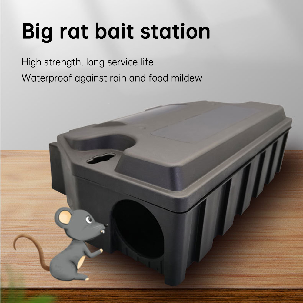Rat Bait Station Outdoor Rat Trap Outdoor with Key Eliminates Rats Fast. Keeps Children and Pets