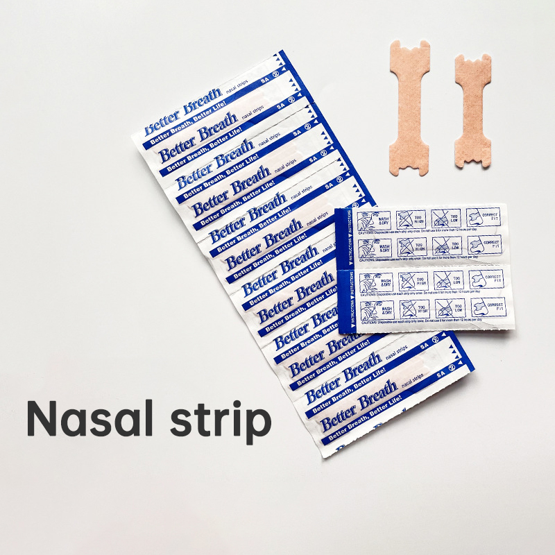 Individual packets of nasal strips fanned out, showing ease of individual use