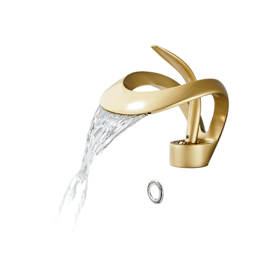 Creative basin waterfall faucet basin faucet hot and cold table