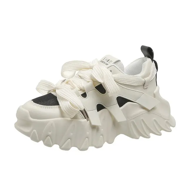 Women Platform Sneakers Casual All-match Mesh Breathable Lightweight Running Shoes Women