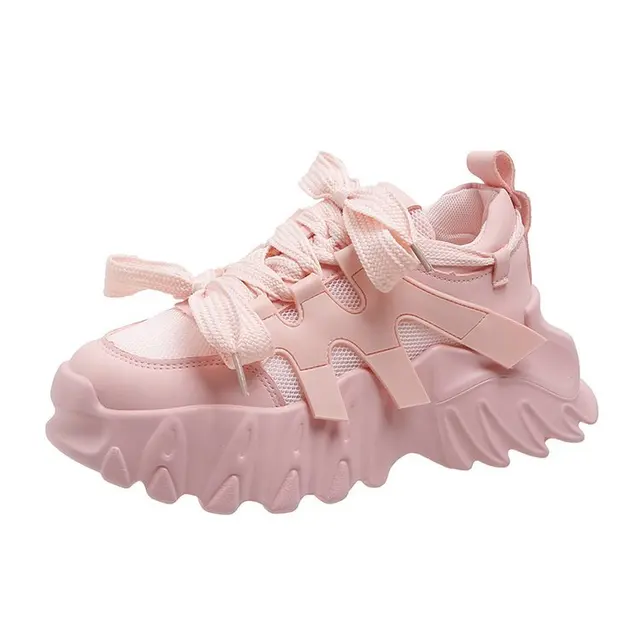 Women Platform Sneakers Casual All-match Mesh Breathable Lightweight Running Shoes Women image 2