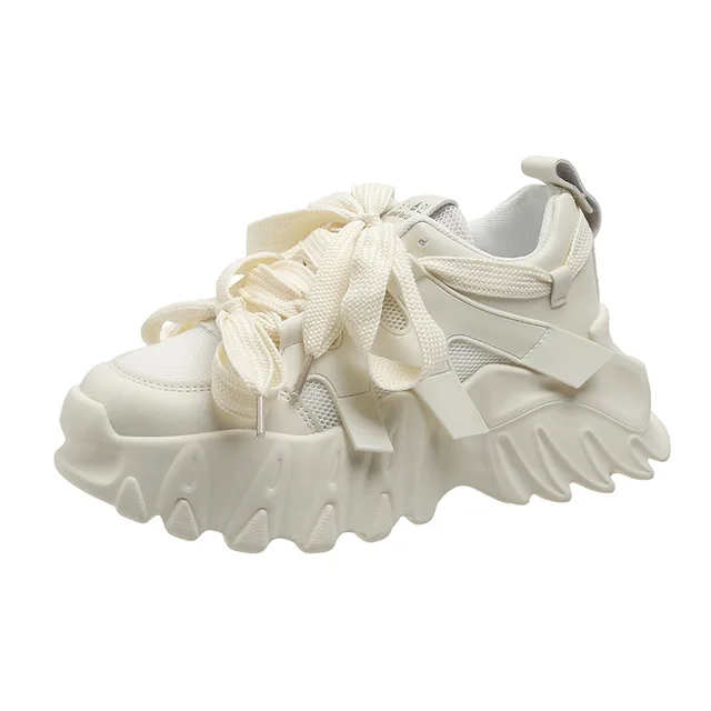 Women Platform Sneakers Casual All-match Mesh Breathable Lightweight Running Shoes Women image 3