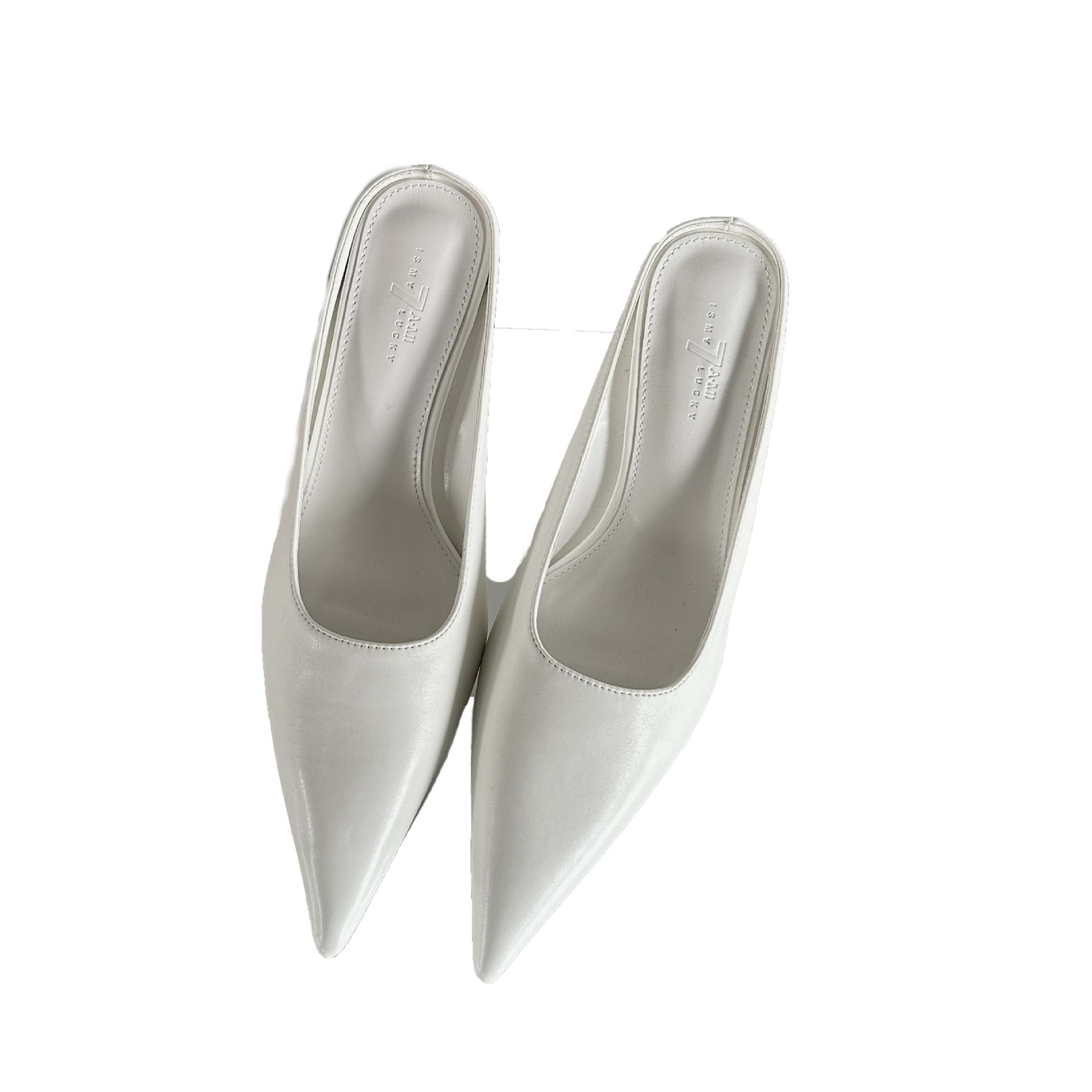 Eilyken Spring Gold Silver Pointed Toe Women Slippers Sexy Thin Heels Sandals Stripper Banquet Mule Female Shoes