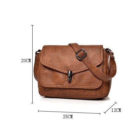 Soft Retro Crossbody Bag dimensions