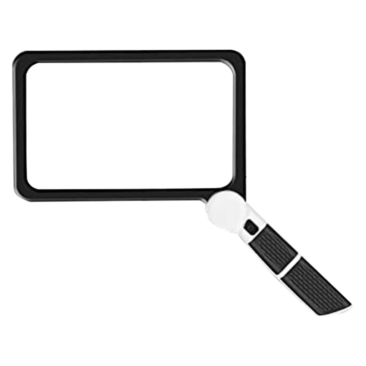 Full-Page 5X Magnifying Glass for Reading, Folding Lighted Magnifier with 48 LED Lights, Rectangular