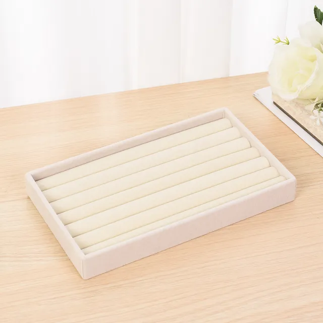 Plush jewelry storage box jewelry box rings earrings bracelets necklaces storage display shelf