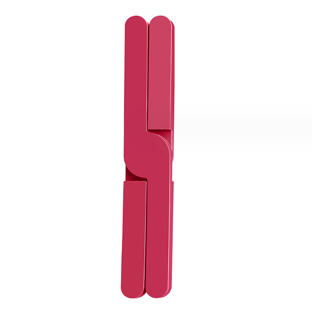 Coral hinged silicone trivet folded flat for drawer storage
