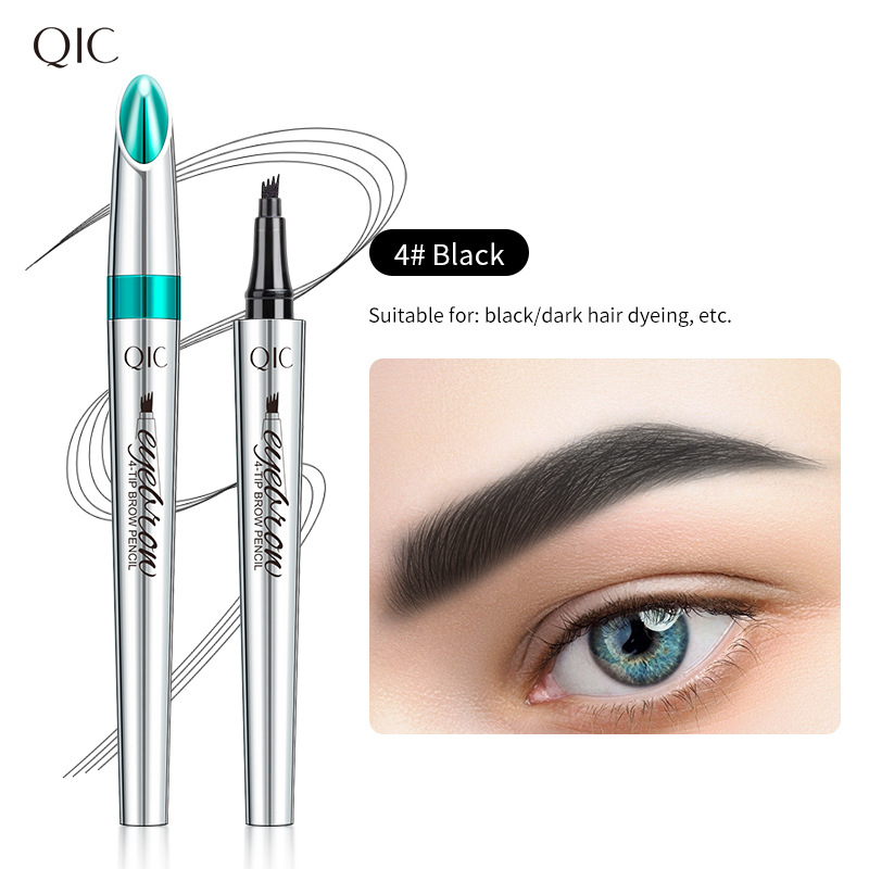 Imitation wild eyebrow waterproof and non smudging four claw forked liquid eyebr - Bild 11 von 12