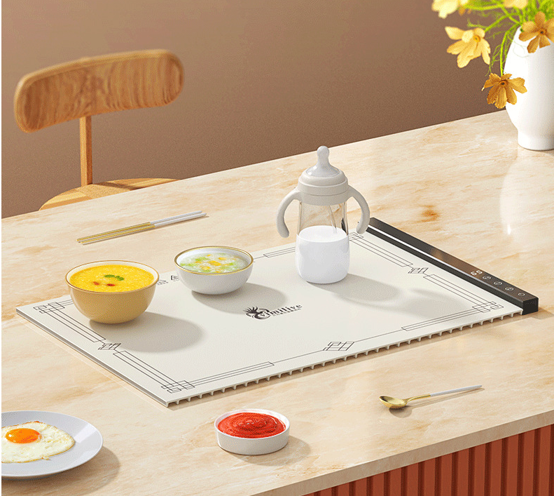 Silicone food insulation hot dish board, home folding multifunctional intelligent constant