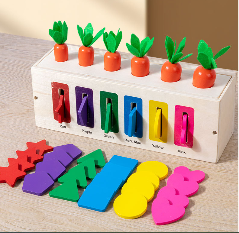3-in-1 Montessori- Inspired Color Shape Recognition Toy