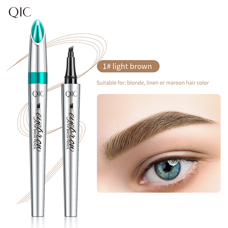 Imitation wild eyebrow waterproof and non smudging four claw forked liquid eyebr - Bild 8 von 12