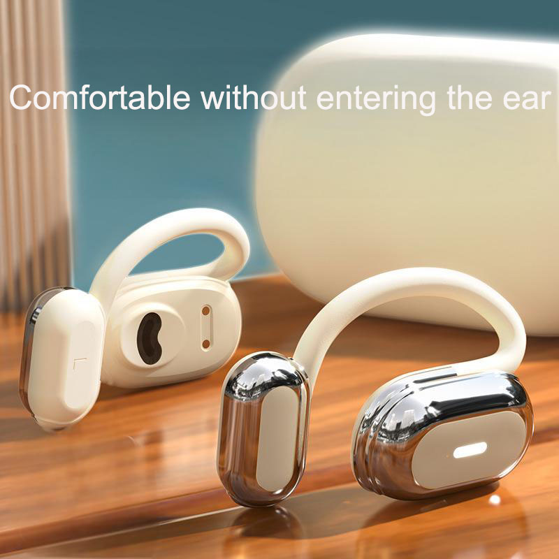 Bluetooth earphones open, non in ear, hanging ear, air bone conduction, sports, running, OWS